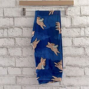 NEW!!! When Pigs Fly OS Lularoe Leggings One Size Soft and Stretchy